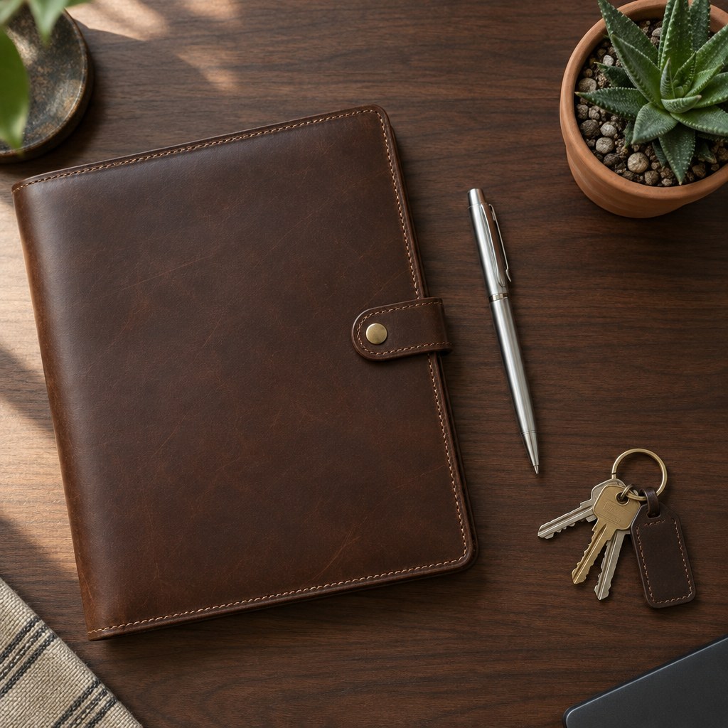 Illustrative flat lay, not a photo of Cheryl Robinson Roberts